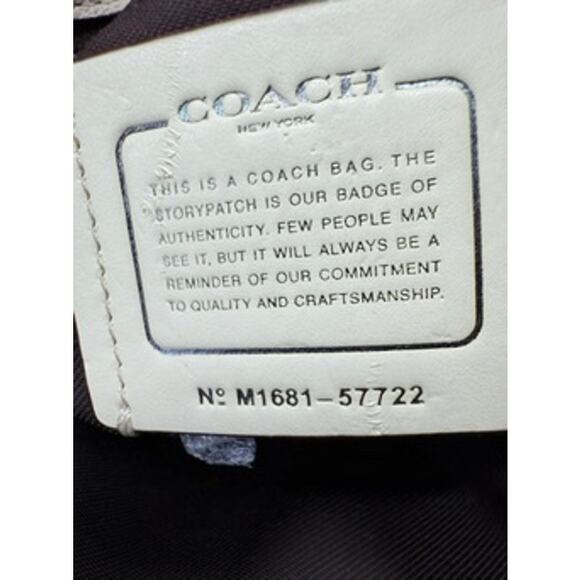 Coach Mercer Satchel 24 In Grain Leather With Souvenir Embroidery*New w/out tag - Picture 15 of 16